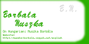 borbala muszka business card
